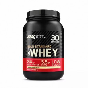 Optimum Nutrition Gold Standard 100% Whey Protein Powder Vanilla Ice Cream 900 grams (30 Servings) Romania | 1064-FZSGY