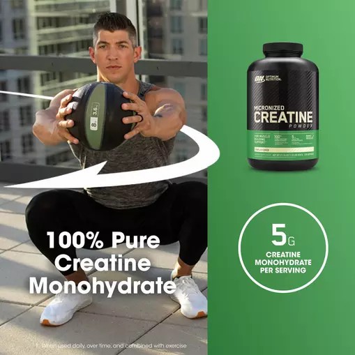 Optimum Nutrition Micronized Creatine Powder Unflavored 1.32 lb (120 Servings) Romania | 3908-HMKTS